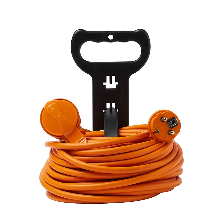 Rallonge orange H05VVF 3G1 5mm² 40m avec clapet^Diall Best