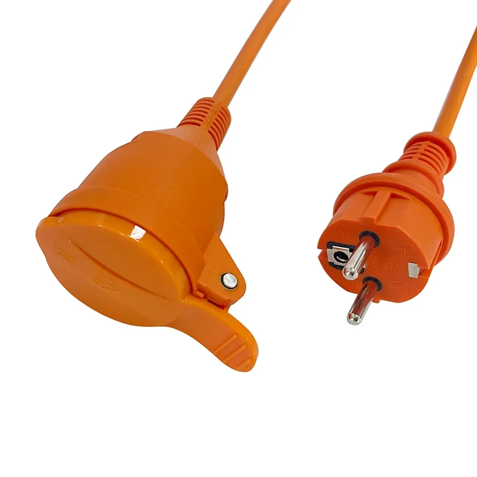 Rallonge orange H05VVF 3G1 5mm² 40m avec clapet^Diall Best