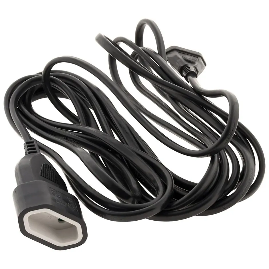 Rallonge Schuko HO5VV-F 3G1,5mm² 10m - noir --Zenitech Hot