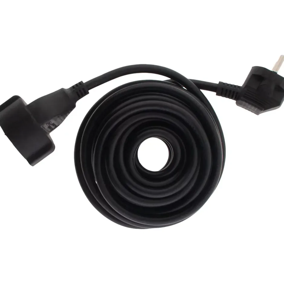 Rallonge Schuko HO5VV-F 3G1,5mm² 10m - noir --Zenitech Hot
