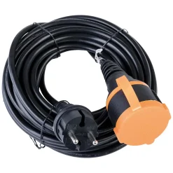 Rallonge étanche 25m clip de fixation orange-Zenitech Discount