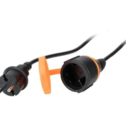 Rallonge étanche 25m clip de fixation orange-Zenitech Discount