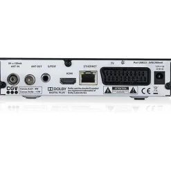 Récepteur TNT HD ETIMO 2TC double tuner HDMI 1080p USB Ethernet Noir-Cgv Discount