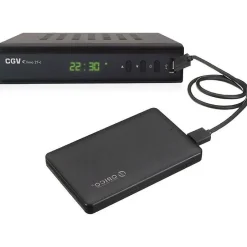 Récepteur TNT HD ETIMO 2TC double tuner HDMI 1080p USB Ethernet Noir-Cgv Discount