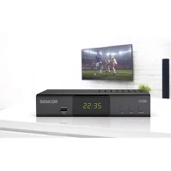 Récepteur TNT SDB 5007T noir HDMI SCART alimentation 100-240V^Sencor Hot