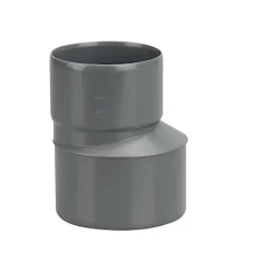 Réduction excentrée en PVC - Diamètres 100x40-Wavin