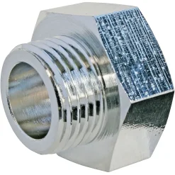 Réduction laiton chromé Femelle 20/27 (3/4") - Mâle 15/21 (1/2"), lot de 2-Somatherm for you Clearance