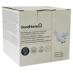 Recharge pour absorbeur d'humidité 2 galets coton 20m² 450g-GoodHome New