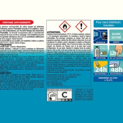 Revêtement étanche à base de résine pliolite pour caves et sous sols satin blanc satiné 0,5L^Julien