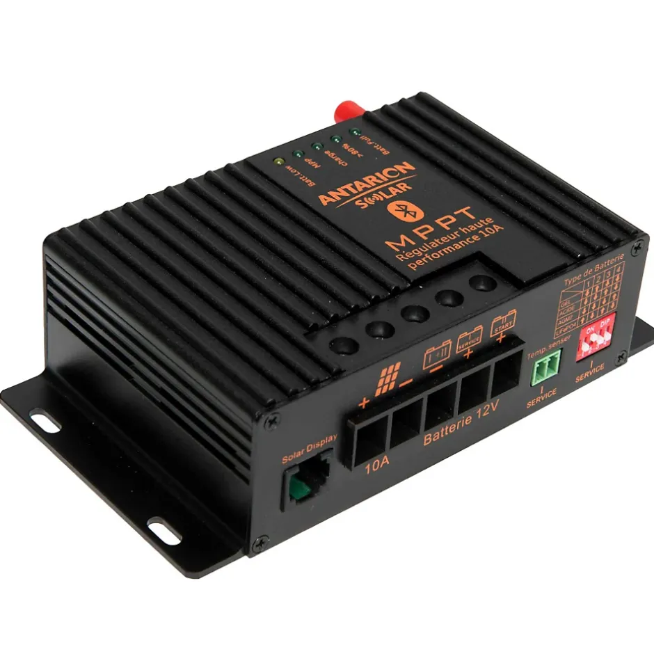 Régulateur de Charge Solaire MPPT 160W 10A Bluetooth Androïd IOS^Antarion Outlet