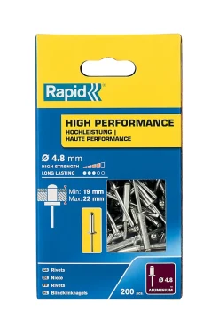 Rivets Haute performance Ø4.8 x 25 mm-Rapid New