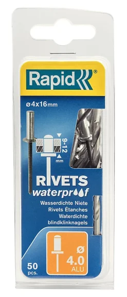 Rivets étanches Ø4.0x16mm aluminium^Rapid