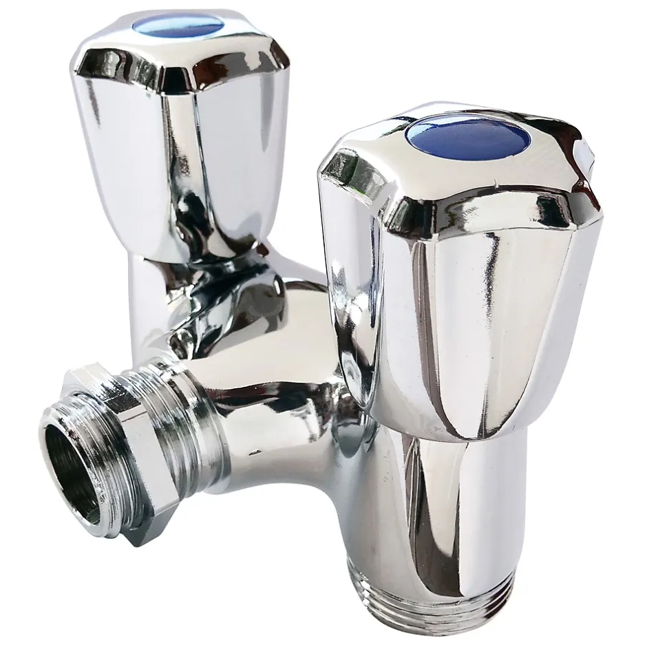 Robinet à clapet à double sorties pour l'alimentation de 2 machines à laver^Somatherm for you Best