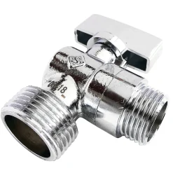 Robinet à sphère pour alimentation de machine à laver, Entrée Mâle 1/2" - Sortie Mâle 3/4"-Somatherm for you Outlet