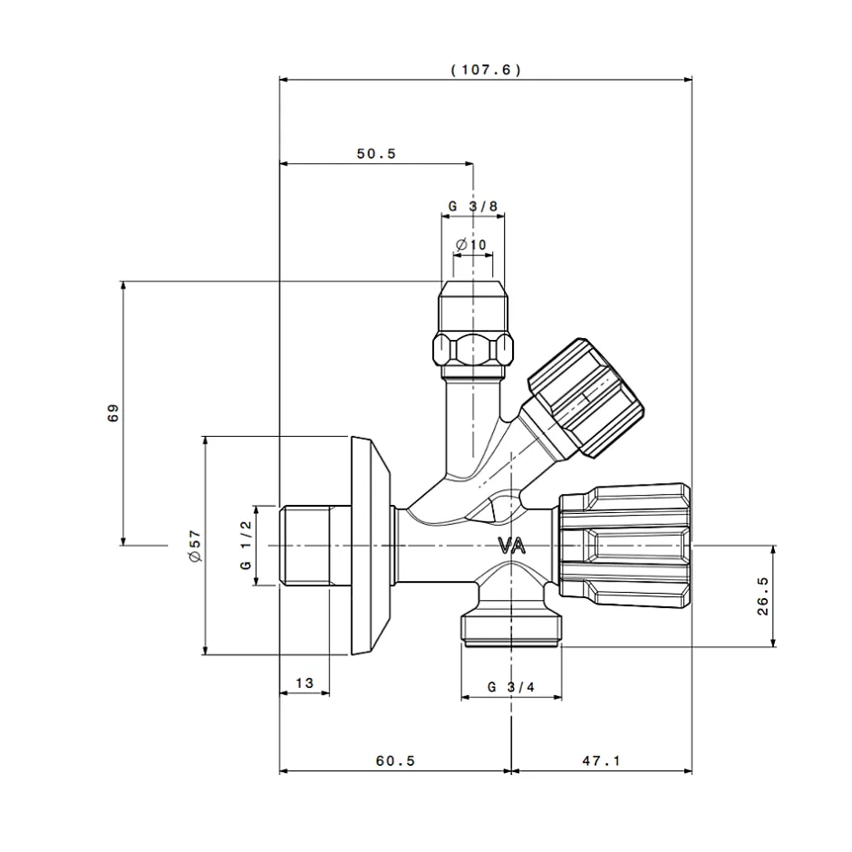Robinet Combiné Avec Écrou Conique Pour Machine À Laver-Kiamami Valentina Outlet