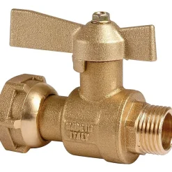 Robinet d'arrêt à boisseau sphérique - M 3/4' - F 1' - Avant et après compteur - Ravani^Comisa Sale