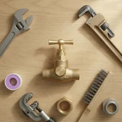 Robinet d'arrêt avec purge ø14 mm^Diall Outlet