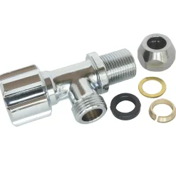 Robinet d'arrêt équerre sous-lavabo court, Mâle 12/17 - Tube cuivre Ø10 mm^Schell Sale