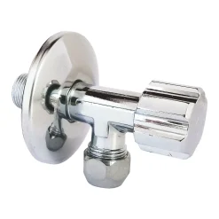 Robinet d'arrêt équerre sous-lavabo long, Mâle 15/21 - Tube cuivre Ø10 mm^Schell Discount