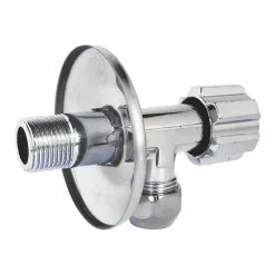 Robinet d'arrêt équerre sous-lavabo long, Mâle 15/21 - Tube cuivre Ø10 mm^Schell Discount