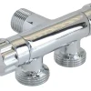 Robinet de piquage à double sortie équerre pour raccord 2 machines à laver / installation existante, Entrée Mâle 1/2"^Somatherm for you Outlet