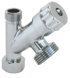 Robinet de piquage à double sortie équerre pour raccord 2 machines à laver-Somatherm for you Online