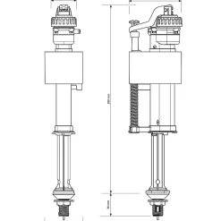 Robinet flotteur bas à ouverture différé 3/8"^Flomasta Clearance