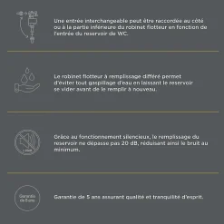 Robinet flotteur latéral bas-Flomasta Clearance