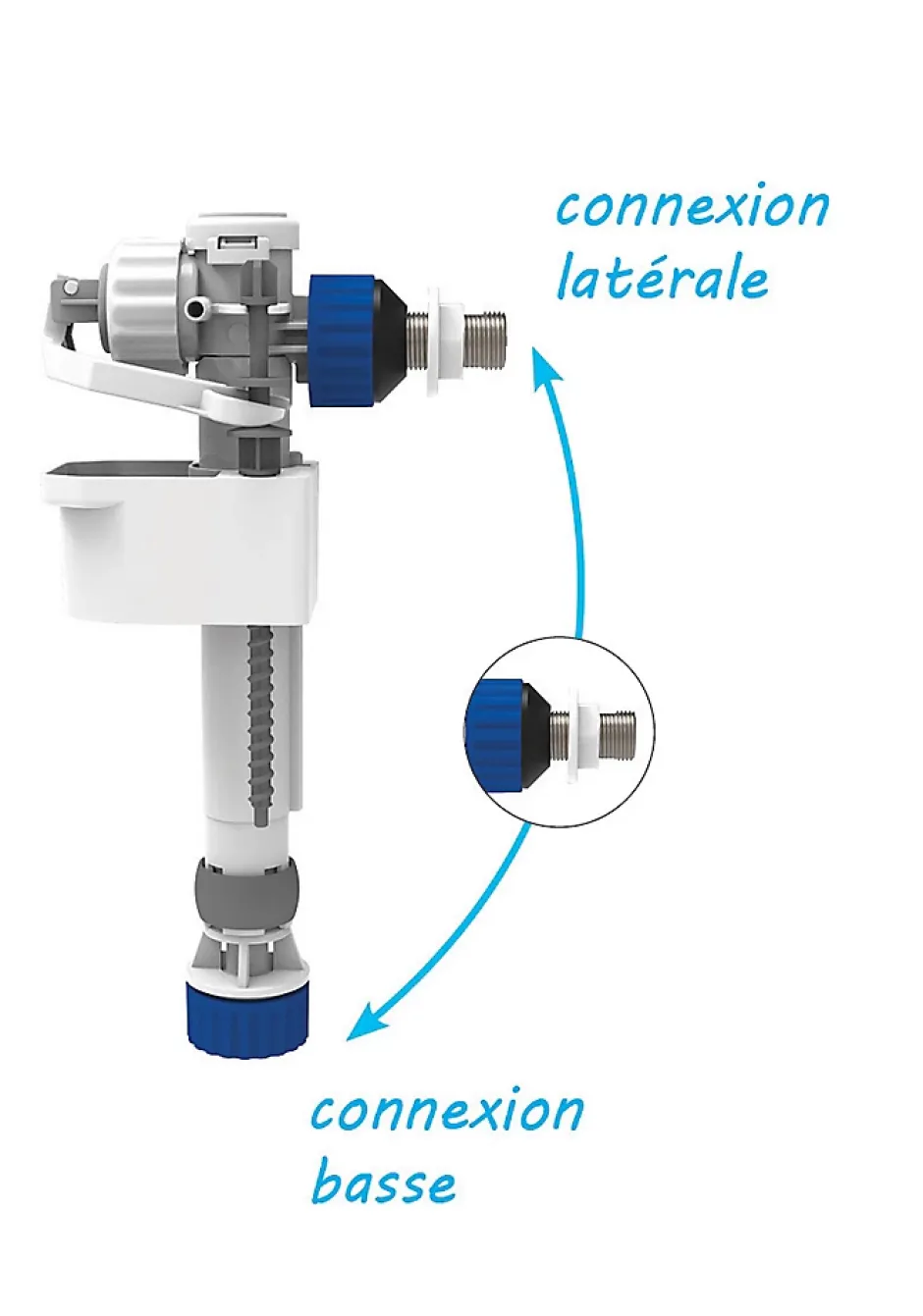 Robinet flotteur silencieux 2en1^Siamp New