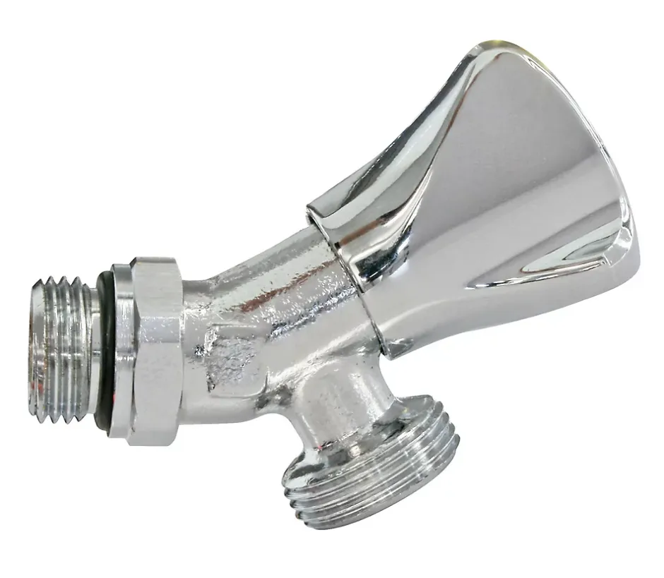 Robinet orientable à sortie inclinée pour machine à laver Entrée Mâle 1/2" - Sortie Mâle 3/4"^Somatherm for you Best