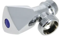 Robinet simple de machine à laver 1/2 3/4 Luxe tête laiton chromé - - B01-RMLZ^Garis Discount