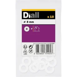 Rondelles en nylon ø 8mm - 10 pièces-Diall Sale