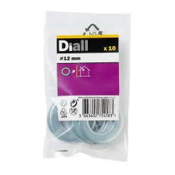 Rondelles plates en acier au carbone ø 12mm - 10 pièces.-Diall Online