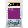 Rondelles plates larges en acier au carbone ø 10mm - 100 pièces-Diall