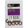 Rondelles plates étroites en laiton ø 8mm - 10 pièces-Diall