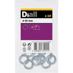 Rondelles ressorts en acier au carbone ø 10mm - 10 pièces-Diall Discount