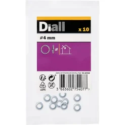 Rondelles ressorts en acier au carbone ø 4mm - 10 pièces-Diall Sale