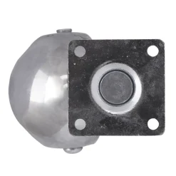 Roulette bille pivotante sans frein ø50 mm, plaque, charge max 40kg- Best