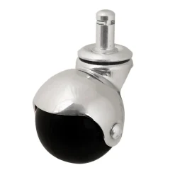 Roulette bille pivotante sans frein ø50 mm, tige, charge max 40kg- Clearance