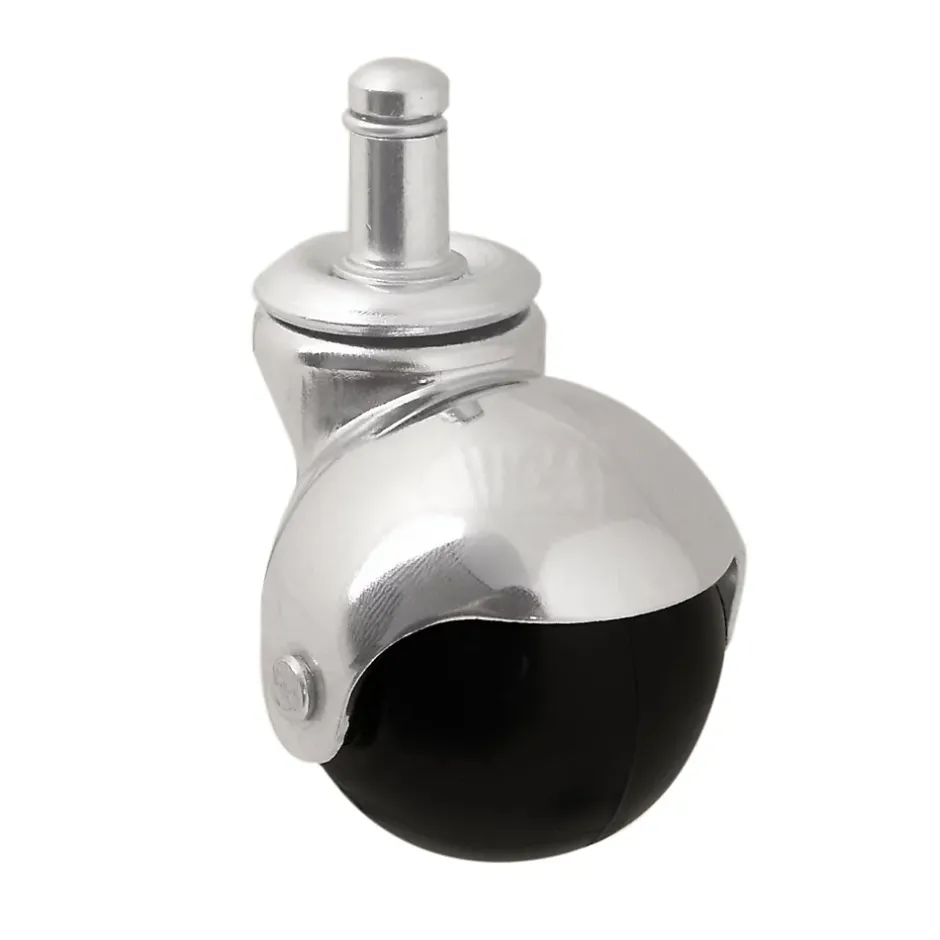 Roulette bille pivotante sans frein ø50 mm, tige, charge max 40kg- Clearance
