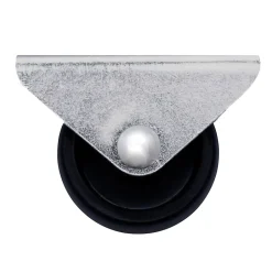 Roulette fixe noire ø2.95 cm, charge max 15 kg- Discount
