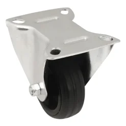Roulette fixe noire ø8 cm, charge max 70 kg- Sale