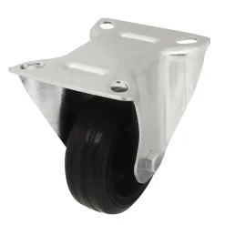 Roulette fixe noire ø8 cm, charge max 70 kg- Sale