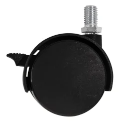 Roulette jumelée pivotante avec frein ø50 mm, plaque 10 x 15 mm, charge max 40kg^ Discount