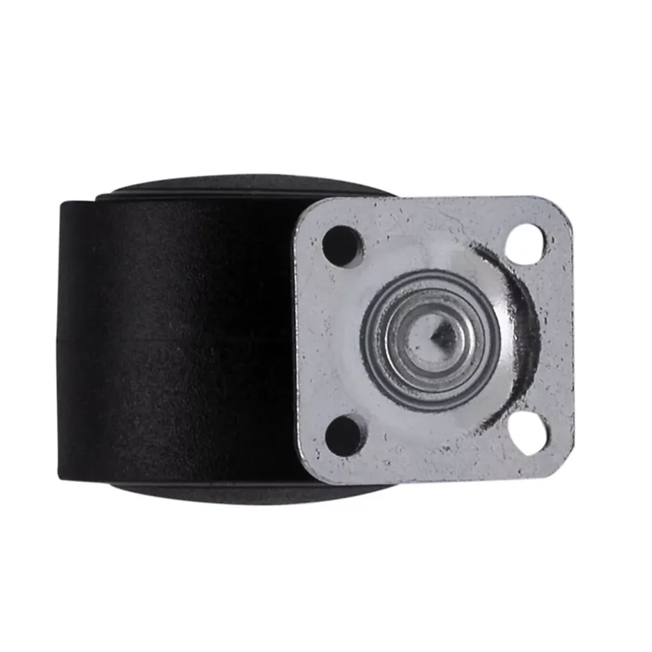 Roulette jumelée pivotante noire ø3.5 cm, charge max 30 kg- Best