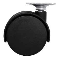 Roulette jumelée pivotante sans frein ø50 mm, plaque 38 x 38 mm, charge max 40 kg- Discount