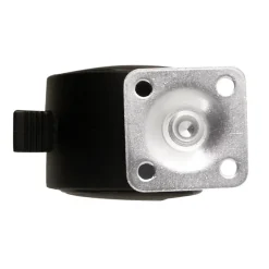 Roulette jumelée pivotante avec frein ø50 mm, plaque ø38 mm, charge max 40kg^ Outlet