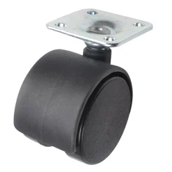 Roulette jumelée pivotante sans frein ø40 mm, plaque, charge max 30kg^ Clearance