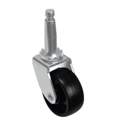 Roulette pivotante ø4.1 cm,15 kg Noir- Clearance