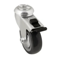 Roulette pivotante grise ø7.5 cm avec freins, charge max 60 kg^ Online